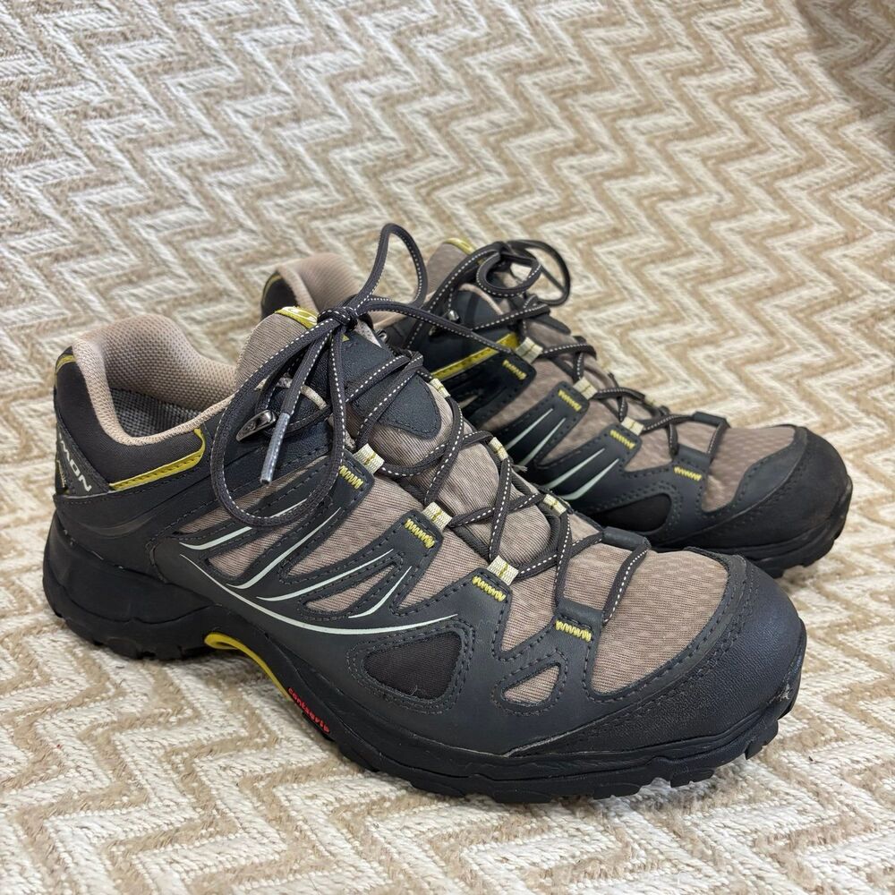 Salomon Athletic Shoes in Black and Tan